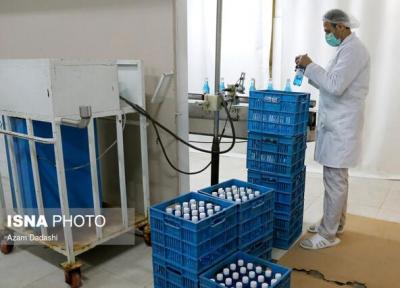 تولید محلول ضدعفونی کننده با پایه آب توسط یک شرکت دانش بنیان در قزوین