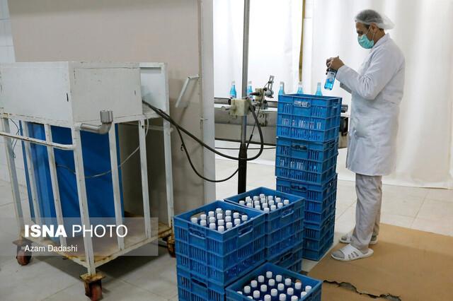 تولید محلول ضدعفونی کننده با پایه آب توسط یک شرکت دانش بنیان در قزوین