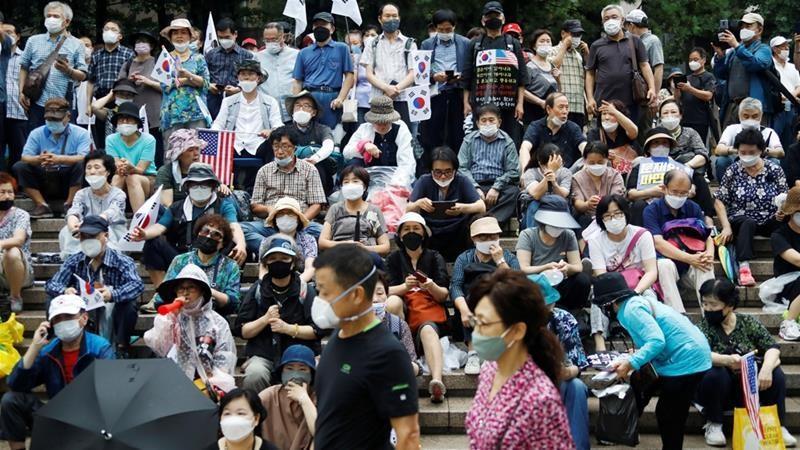 تظاهرات ضد دولتی در کره جنوبی شدت گرفت